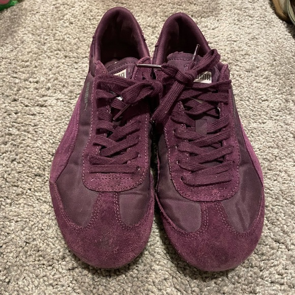 Puma purple suede size 8 women’s - Picture 1 of 3
